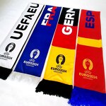 Fan Scarf Manufacturer - OEM/ODM Custom Flag Print Velvet Team Football Scarf