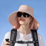 Fisherman Hat Manufacturer - OEM/ODM Custom Waterproof Women Neck Flap Bucket Hat