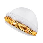 Durag Manufacturer - OEM/ODM Custom Satin Lined Golden Braid Turban Head Wrap