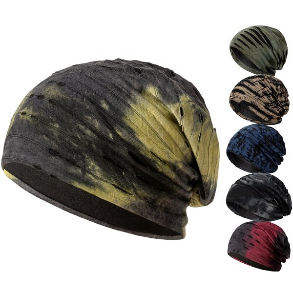 Beanie Cap Manufacturer - OEM/ODM Custom Tie Dye Slouchy Cotton Skull Cap