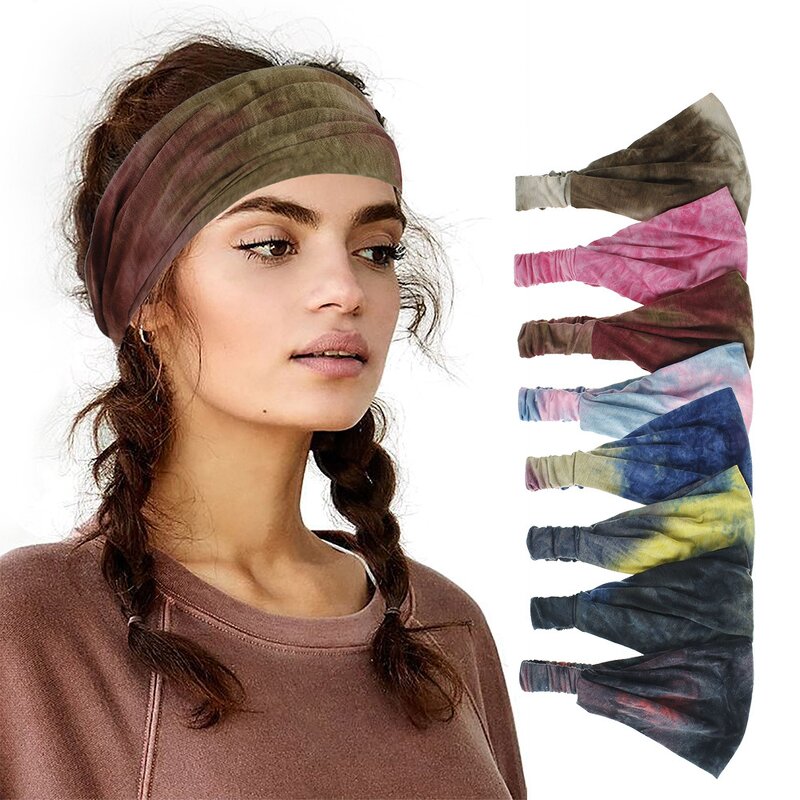 Headband Manufacturer - OEM/ODM Custom Stretchy Tye Dye Boho Yoga Headband
