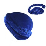 Durag Manufacturer - OEM/ODM Custom Silk Lined Pleuche Velvet Turban Head Wrap