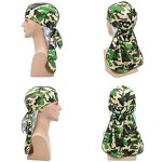 Durag Manufacturer - OEM/ODM Custom Camo 360 Wave Silky Durag Headwrap