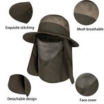 Fishing Hat Manufacturer - OEM/ODM Custom Sun Protection Wide Brim Mesh Bucket Hat