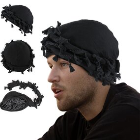 Durag Manufacturer - OEM/ODM Custom Satin Lined Tassels Twisted Turban Hat