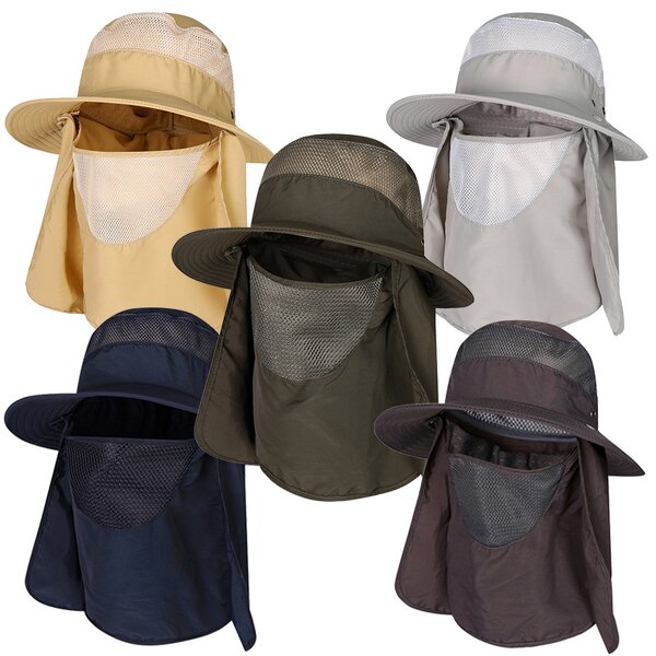 Fishing Hat Manufacturer - OEM/ODM Custom Sun Protection Wide Brim Mesh Bucket Hat