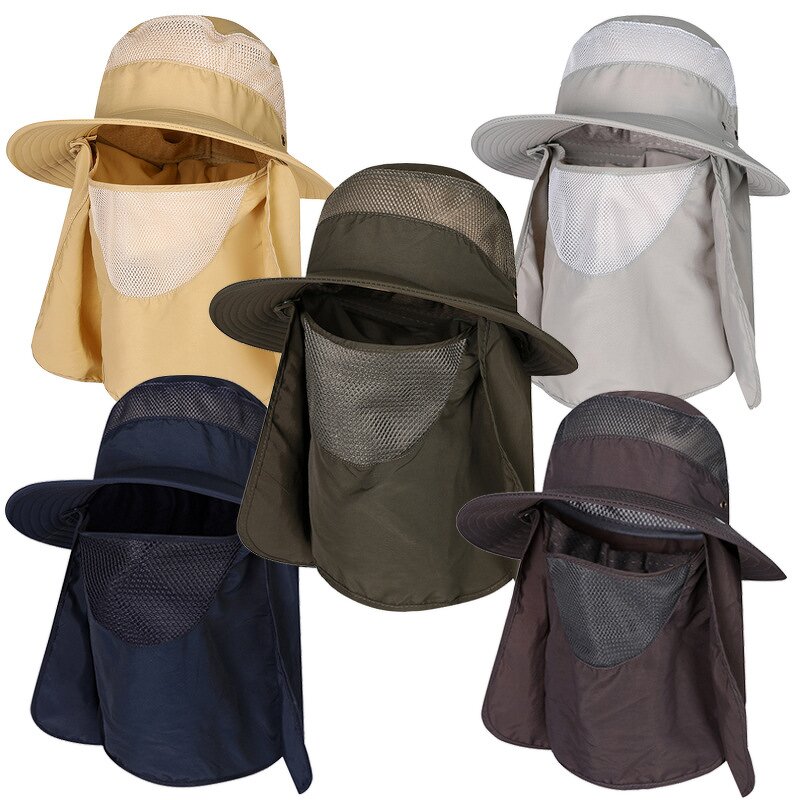 Fishing Hat Manufacturer - OEM/ODM Custom Sun Protection Wide Brim Mesh Bucket Hat