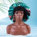 Sleep Cap Manufacturer - OEM/ODM Custom 40cm African Print Silk Satin Bonnet