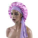 Sleep Cap Manufacturer - OEM/ODM Custom Extra Large Silk Satin Bonnet with Tie