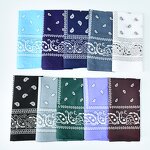 Bandana Scarf Manufacturer - OEM/ODM Custom Polyester Square Paisley Bandanas