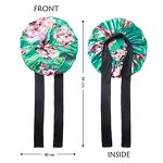 Sleep Cap Manufacturer - OEM/ODM Custom 40cm African Print Silk Satin Bonnet