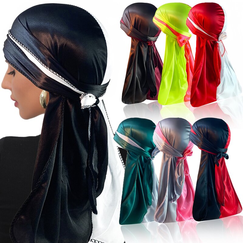 Durag Manufacturer - OEM/ODM Custom Two Tone Doo Rags Pirate Cap