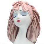 Sleep Cap Manufacturer - OEM/ODM Custom Adjustable Tie Band Silk Satin Bonnet