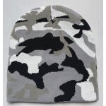 Beanie Hat Manufacturer - OEM/ODM Custom Cuffless Camo Jacquard Knit Beanie
