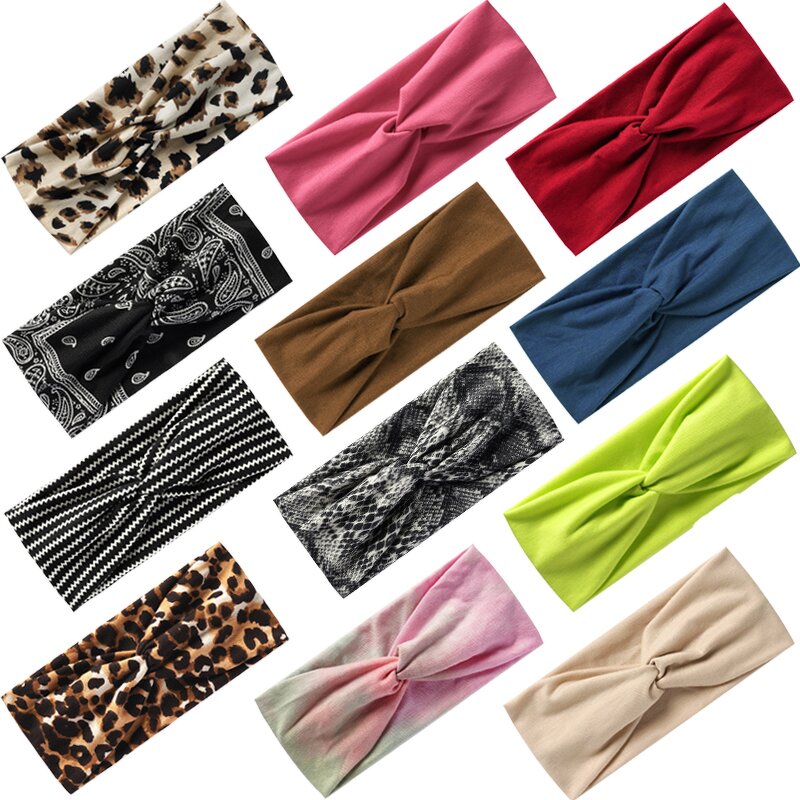 Headband Manufacturer - OEM/ODM Custom Boho Wide Elastic Yoga Headband