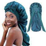 Sleep Cap Manufacturer - OEM/ODM Custom Foldable Silk Satin Braid Long Bonnet