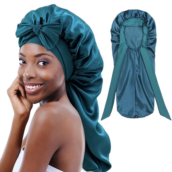 Sleep Cap Manufacturer - OEM/ODM Custom Foldable Silk Satin Braid Long Bonnet