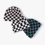 Beanie Hat Manufacturer - OEM/ODM Custom Argyle Plaid Checkered Knitted Hat