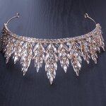 Bridal Diadem Factory - Custom Leaves Crystals OEM