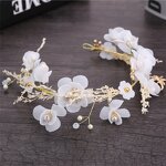 Bride Headdress Supplier - Custom Starry Dried Flower Pearl