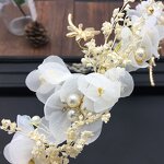 Bride Headdress Supplier - Custom Starry Dried Flower Pearl