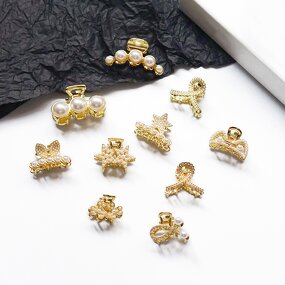 Hair Claw Clips Factory - ODM Small Pearl Rhinestone