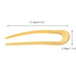 U Shape Hairpin Manufacturer - Custom Marbling Golden Alloy