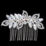 Hair Comb Supplier - Custom White Flower Pearls Crystal