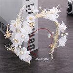 Bride Headdress Supplier - Custom Starry Dried Flower Pearl