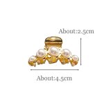 Hair Claw Clips Factory - ODM Small Pearl Rhinestone