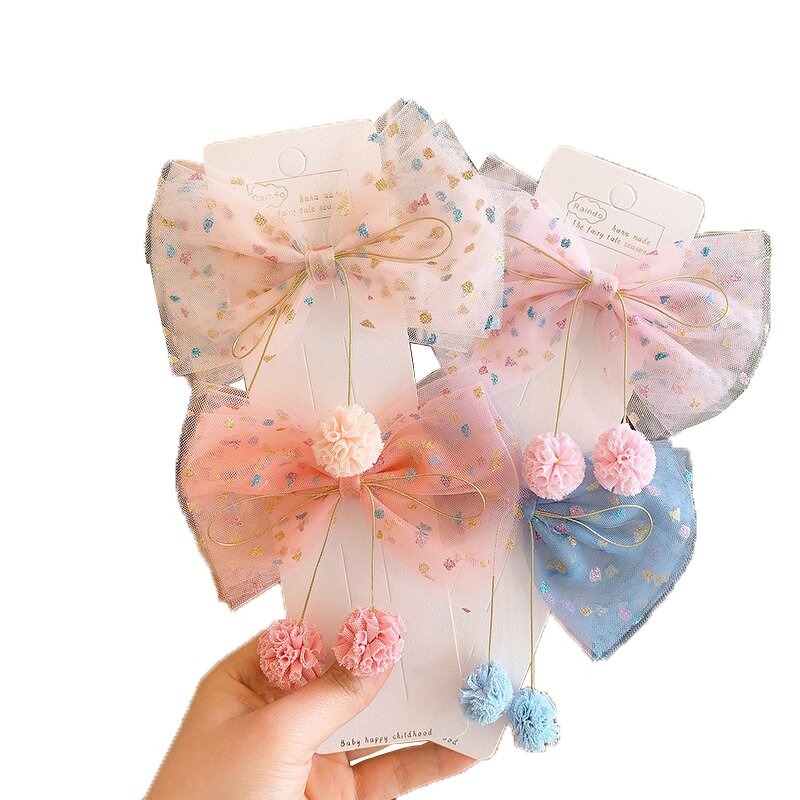 Children's Hairpin Supplier - New Colorful Polka Dot Yarn