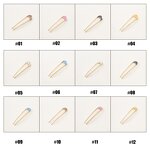 Alloy Hairpin Factory - Custom Big Pearls Golden Metal