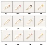 Metal Hair Fork Manufacturer - Custom Rhinestone 5 Pcs Set