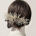 Hair Comb Manufacturer - Custom Golden Metal Woven Flower