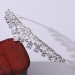 Bridal Crown Factory - Custom Leaf Inlaid Zircon Small