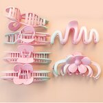 Hair Claw Manufacturer - Korean Elegant Acetic Checkerboard