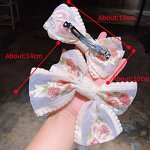 Hair Pin Factory - New Rose Embroidery Lace Tulle