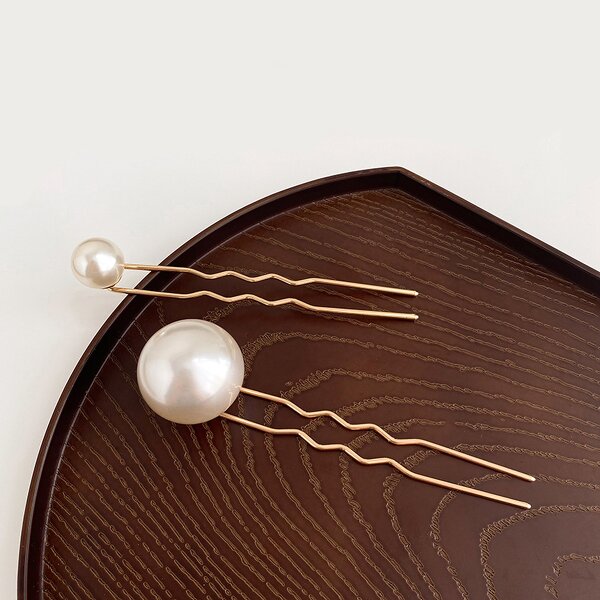 U-shaped Hairpin Supplier - Custom Retro Rhinestone Black