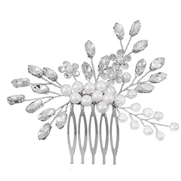 Bridal Comb Manufacturer - Hot Sale Alloy Rhinestone Leaves