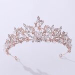 Bridal Crown Supplier - Custom Rhinestone Alloy Flower