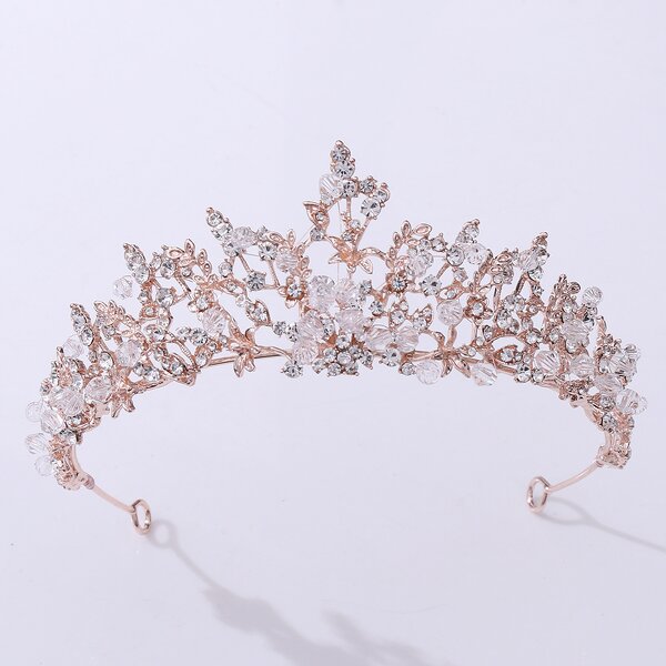 Bridal Crown Supplier - Custom Rhinestone Alloy Flower