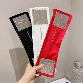 Hair Buns Hairpin Factory - Flowers Printed Fabric Twist