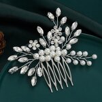 Bridal Comb Manufacturer - Hot Sale Alloy Rhinestone Leaves