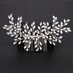 Hair Comb Supplier - Fashion Rhinestone Pearl Alloy