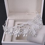 Bridal Crown Manufacturer - Western Crystal Leaf Rhinestone