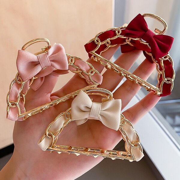 Hair Clip Manufacturer - Frosted Keel Shape Solid Color