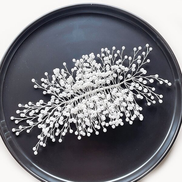 Hair Comb Manufacturer - Custom Golden Metal Woven Flower