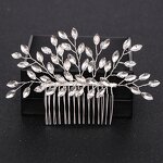 Hair Comb Supplier - Fashion Rhinestone Pearl Alloy