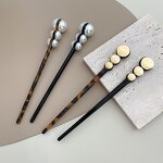Golden Hair Pin Manufacturer - Custom Alloy Pearls Flower