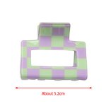 Hair Claw Clips Factory - Custom Checkered Square Acrylic